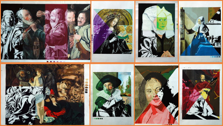 デザイン科-生徒作品-2年-模写